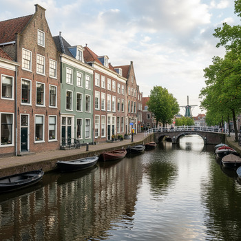 Grachtenpandjes en water in Alkmaar