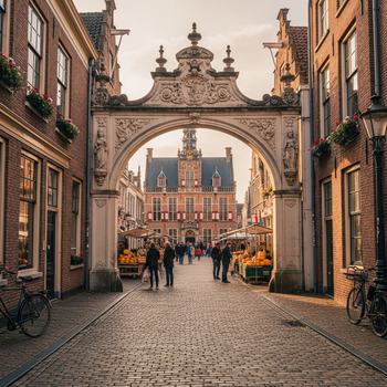 Toegang tot marktplein in Gouda