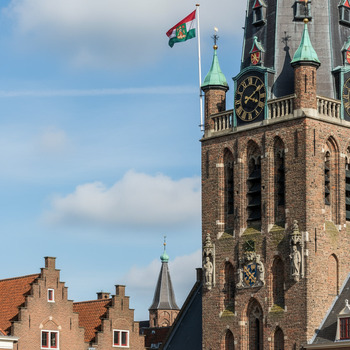 Detail van de Martinitoren in Groningen