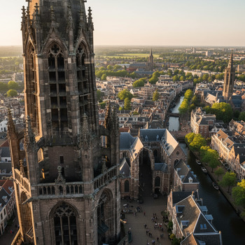 Top van de Domtoren in Utrecht