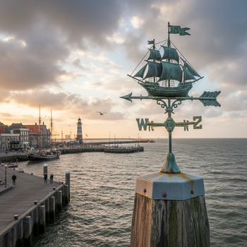 Windwijzer bij de kade in Vlissingen
